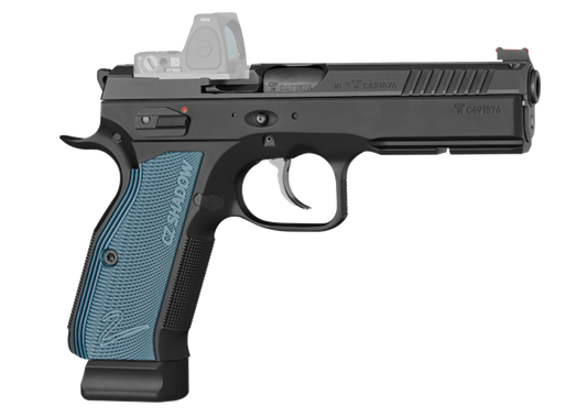 CZ SHADOW 2 Optic Ready Blue Alloy Grip