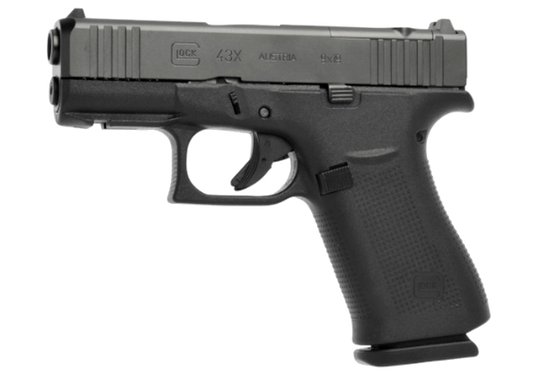 GLOCK 43X Rail MOS Black 9mm