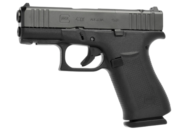 GLOCK 43X Rail MOS Black 9mm